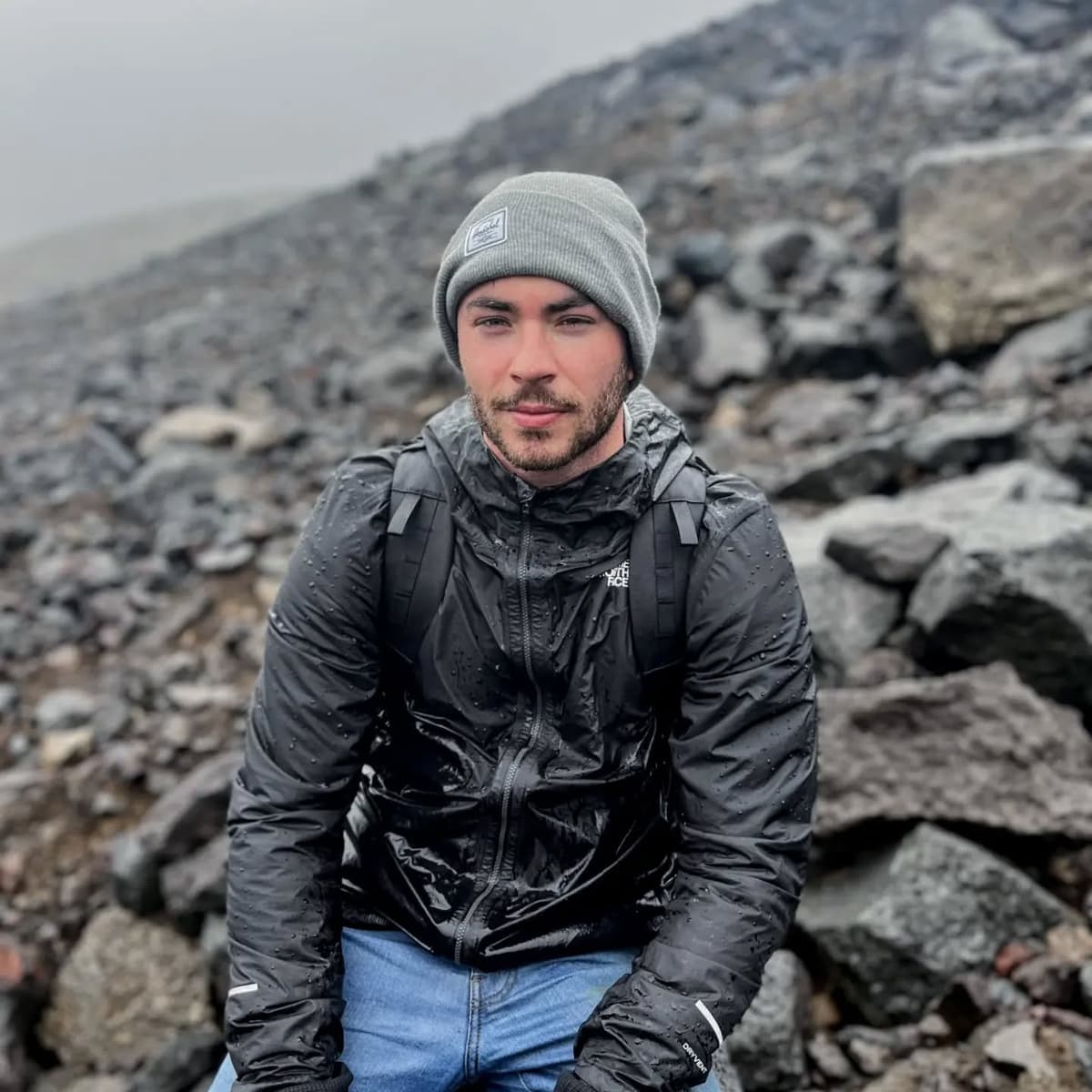 Hiked a rainy volcano in Iceland